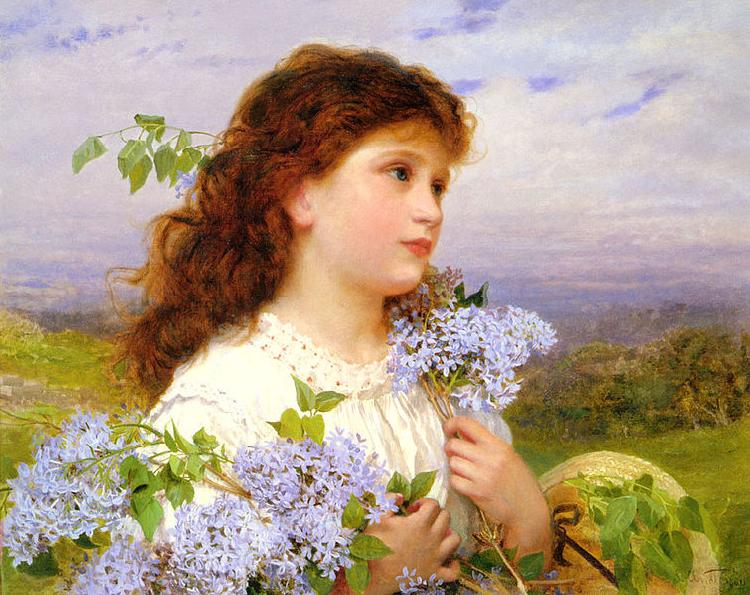 Sophie Gengembre Anderson The Time Of The Lilacs